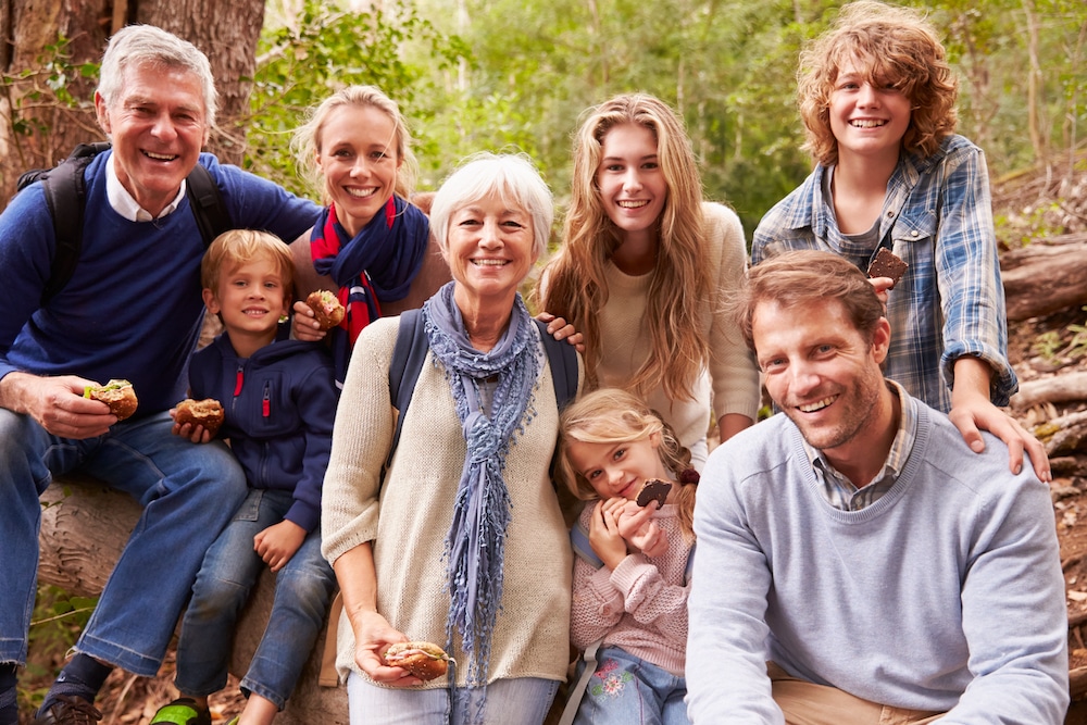 good looking family taking a picture together